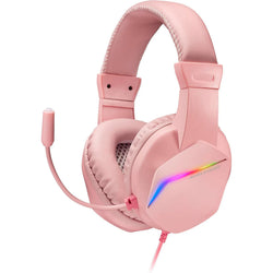Mars Gaming MH122P – Gaming Headset – FRGB Rainbow – Hi-Fi Audio – Noise Cancelling – Pink