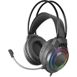 Mars Gaming MH124 – Gaming Headset – FRGB Rainbow – Ergonomic Floating Headband – Flexible Microphone – Black