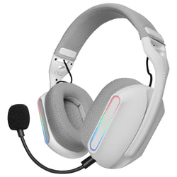 Mars Gaming MHWPROW – ARGB Gaming Headset – Bluetooth 5.3 – Wireless 2.4GHz – Stereo – White