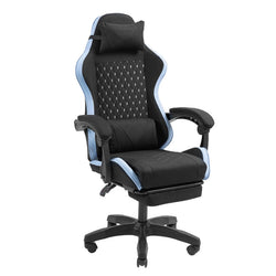 Mars Gaming MGCXFGRBL – Total Comfort High Performance Ergonomic Gaming Chair – Breathable Fabric – Racing Style – Black & Blue