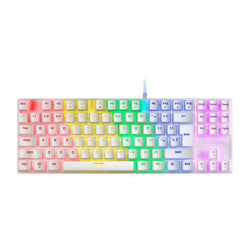 Mars Gaming MK80WRUS – Mechanical TKL Keyboard – FRGB Chroma – Anti-Dust Red Switches – US Layout – White