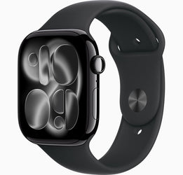 Apple Watch Series 11 46MM – Jet Black AI – Black SB M/L – GPS