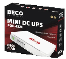 BECO POE-432E MINI DC UPS POE – 8800mAh, 17W, Built-in Lithium Battery, Multi-Voltage Output