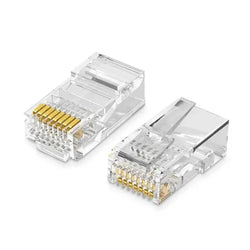 UGREEN Cat6 Connector Ethernet – Set of 10pcs Shielded Crystal Head RJ45 -20333 (PACK OF 10)