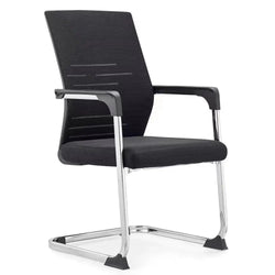 Valencia VL HS-114C (315) Visitor Chair with Mesh Back, Fabric Seat with Foam & Plastic-Padded Armrests, 580×600×1000 mm