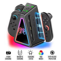 Nintendo Switch 2 RGB Controller Charging Stand – Joy‑Con 2 Dock