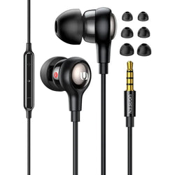 UGREEN 3.5mm Earbuds, Wired Earphones with Microphone and Volume Control, Noise Isolation, Powerful Bass -35753
