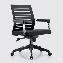 Valencia VL DZY-B512 (240) Mid-Back Chair with Plastic Back & Fabric Seat, 560×550×970 mm
