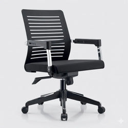 Valencia VL DZY-B512 (240) Mid-Back Chair with Plastic Back & Fabric Seat, 560×550×970 mm