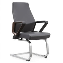 Valencia VL DZY-C605 (310) Visitor Chair with Solid Wood Frame, High-Density Foam & Leather, 640×620×1060 mm