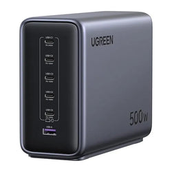 UGREEN Nexode 500W GaN Charging Station — 6‑Port USB‑C/USB‑A with 240W Single‑Port PD -55550B