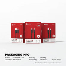 Fantech DuraLink DL3CC Braided USB-C to USB-C Cable – 1M, Durable & Fast Charging