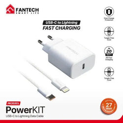 Fantech Power Kit PK202CL – 20W PD Fast Charging USB-C Charger + 1M USB-C to Lightning Cable