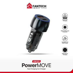 Fantech PowerMove PME302 Dual Port Car Charger – Total 45W Power