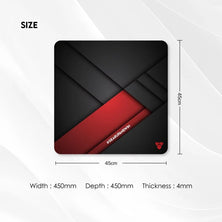 FANTECH MP456 VIGIL – Large Size Gaming Mouse Pad, 45cm x 45cm x 0.4cm