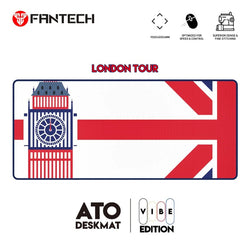 FANTECH MP905 VIBE LONDON TOUR – XX‑Large Size Gaming Mouse Pad, 90cm x 40cm x 0.4cm