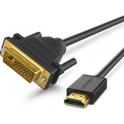 UGREEN Full HD HDMI to DVI 24+1 Cable – Bi-Directional Data Transfer -11150