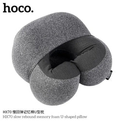 Hoco HX70 U‑Shaped Travel Neck Pillow – Memory Foam Ergonomic Support for Travel and Everyday Use