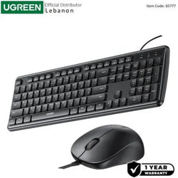 UGREEN Premium Quality Wired Combo Keyboard & Mouse Set Eng/Arabic - 65777