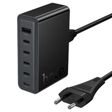 Hoco C150A 6‑in‑1 45W Charger with Cable – Multi‑Port Fast Charging Station for Home & Office
