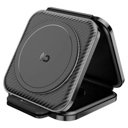 Hoco CQ4 Unique 3‑in‑1 Folding Magnetic Wireless Fast Charger – 15W Wireless Charging Station for Phone, Headset & Smartwatch