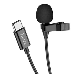 Hoco L14 Lavalier Microphone – Omnidirectional Clip‑On Microphone with 2 m Cable for Clear Audio Recording