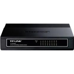 TP-Link SF1016D – 16-Port 10/100Mbps Fast Ethernet Switch – Desktop Design – Plug & Play