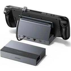 UGREEN 9-in-1 USB-C Dock with Foldable Stand for Steam Deck & Handhelds – 4K@120Hz, 100W PD, Gigabit Ethernet -55733