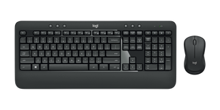 Logitech MK540 Advanced Wireless Keyboard & Mouse Combo, EN-AR Layout, 2.4GHz Unifying Receiver, Graphite