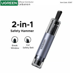 UGREEN Emergency Car Window Breaker & Seatbelt Cutter – Life-Saving Safety Tool -35347