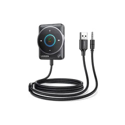 UGREEN Bluetooth 5.4 Car Aux Adapter – Noise-Cancelling, Stable Connection, Dual Device Support -35002