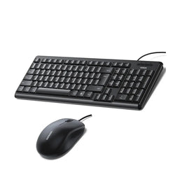 UGREEN High-Quality Wired Combo Keyboard & Mouse Set Eng/Arabic - 55915