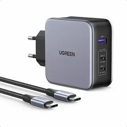 UGREEN Nexode 140W GaN Charger – 3 USB-C + 1 USB-A – Fast Charging Adapter – 90549
