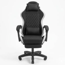 Mars Gaming MGCXBW – Total Comfort High Performance Ergonomic Gaming Chair – PU Leather – Racing Style – Black & White