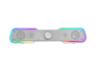 Mars Gaming MSBXW – RGB Soundbar – 10W – Bluetooth 5.0 – USB + Jack – White