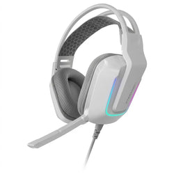 Mars Gaming MHSTRIKEW – FRGB Stereo Gaming Headset – 3.5mm Jack + USB LED – White
