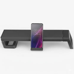 Mars Gaming MGSPRO – Professional Gaming Monitor Stand – 3 Positions – Mini Drawer & Smartphone Stand – Black